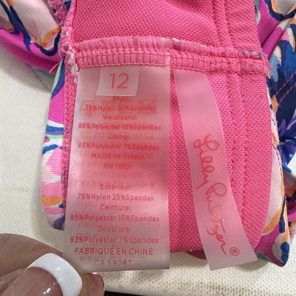 Lilly Pulitzer Lagoon Sarong Hipster Last Bud Not Least Bikini Bottom Size 12‎ - Picture 4 of 10